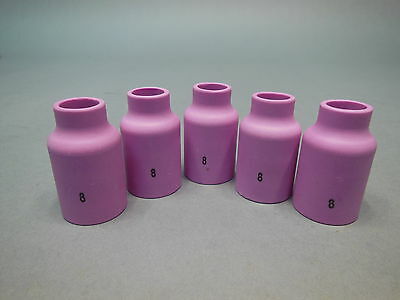 #10 Alumina Nozzle Cups for TIG Welding Torches Series 17/18/26 with Gas Lens Set-Up - 5/8 5 PACK Model: 54N19